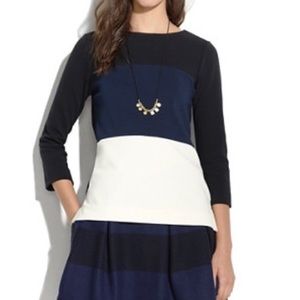 MADEWELL COLOR BLOCK XS BLACK BLUE IVORY